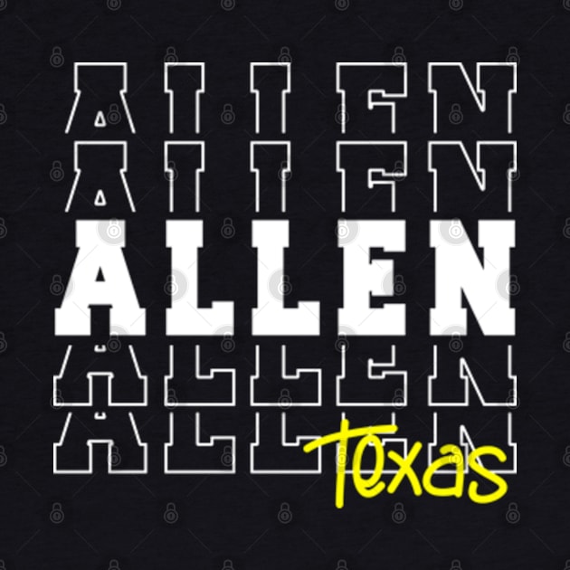 Allen city Texas Allen TX by TeeLogic